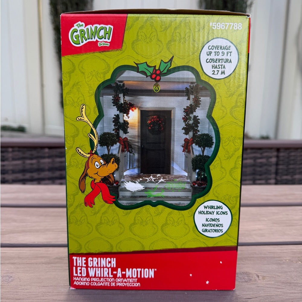 Grinch Indoor/Outdoor Christmas Lightshow Projection Lawn Ornament (NEW IN BOX) - Picture 7 of 13